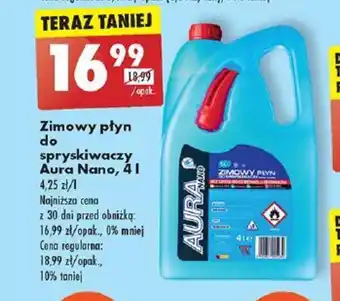 Biedronka Zimowy płyn do spryskiwaczy Aura Nano 4l oferta