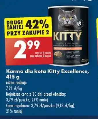 Karma dla kota kitty Excellence 415g