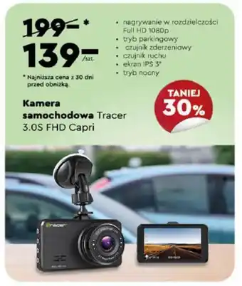 Biedronka Kamera samochodowa Tracer 3.0S FHD Capri oferta