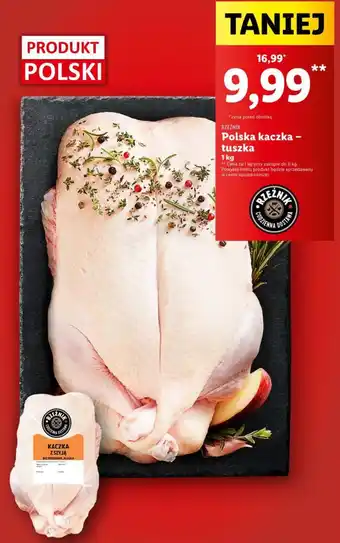 Lidl RZEŹNIK Polska kaczka tuszka 1kg oferta