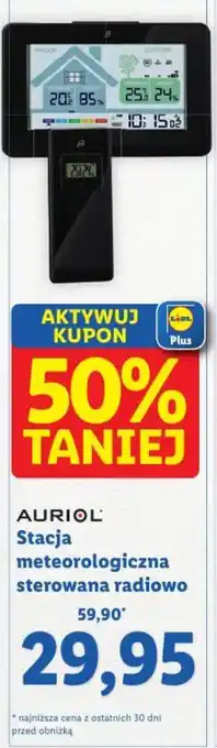Lidl AURIOL Stacja meteorologiczna sterowana radiowo oferta