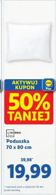 Lidl LIVARNO Poduszka 70 x 80 cm oferta