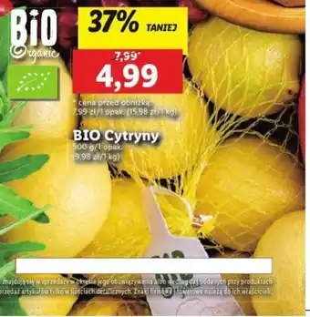 Lidl BIO Cytryny 500g oferta