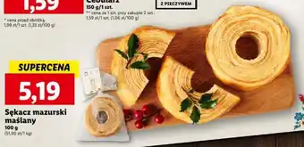 Lidl Sękacz mazurski maślany 100g oferta