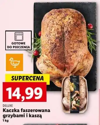 Lidl DELUXE Kaczka faszerowana grzybami i kaszą 1 kg oferta