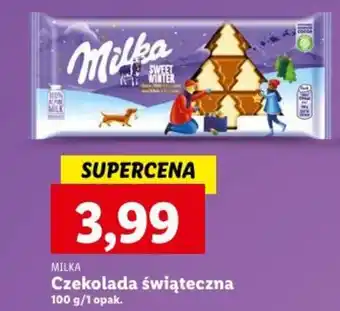 Lidl MILKA Czekolada świąteczna 100 g oferta