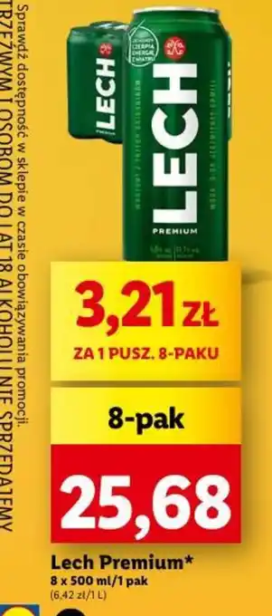Lidl Lech Premium 8x500ml oferta