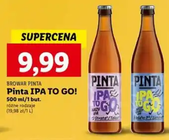 Lidl BROWAR PINTA Pinta IPA TO GO! 500ml oferta