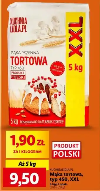 KUCHNIALIDLA.PL Mąka tortowa typ 450 XXL 5kg