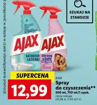 Lidl AJAX Spray do czyszczenia 500 ml, 750 ml oferta