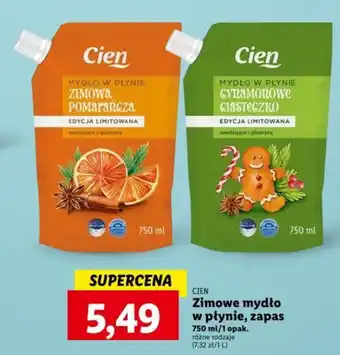 Lidl CIEN Zimowe mydło w płynie zapas 750 ml oferta