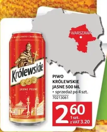 Selgros PIWO KRÓLEWSKIE JASNE 500 ML oferta