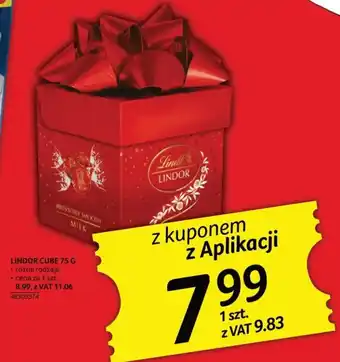 Selgros LINDOR CUBE 75 G oferta