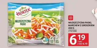 Selgros HORTEX WŁOSZCZYZNA PASKI, MARCHEW Z GROSZKIEM 450 G oferta