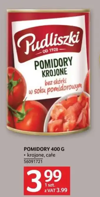 Selgros PUDLISZKI POMIDORY 400 G oferta