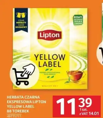 Selgros HERBATA CZARNA EKSPRESOWA LIPTON YELLOW LABEL 88 TOREBEK oferta