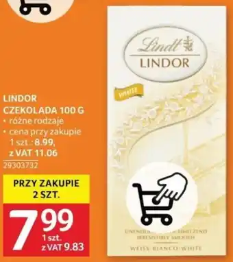 Selgros LINDOR CZEKOLADA 100 G oferta