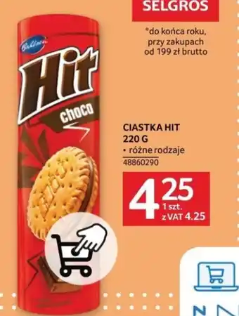 Selgros CIASTKA HIT 220 G oferta