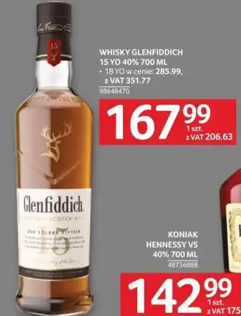 Selgros WHISKY GLENFIDDICH 15 YO 40% 700 ML oferta