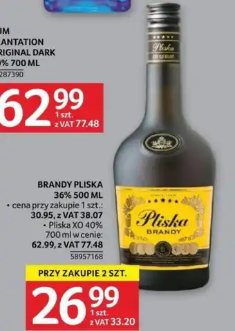 Selgros BRANDY PLISKA 36% 500 ML oferta