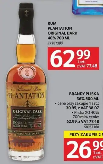 Selgros PLANTATION ORIGINAL DARK 40% 700 ML oferta