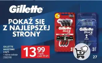 Selgros GILLETTE MASZYNKI 3 SZT. oferta