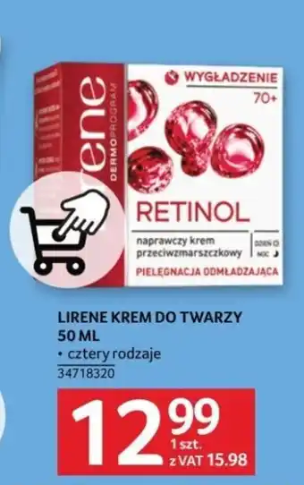 Selgros LIRENE KREM DO TWARZY 50 ML oferta
