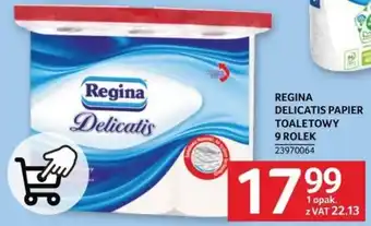 Selgros REGINA DELICATIS PAPIER TOALETOWY 9 ROLEK oferta