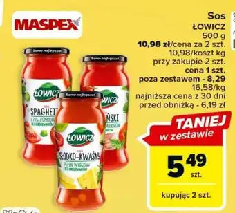 Carrefour Sos łowicz 500g oferta