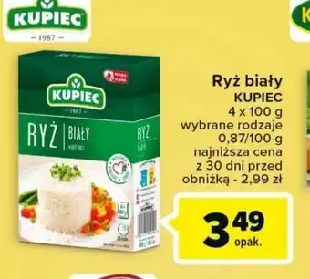Carrefour Ryż biały KUPIEC 4 x 100 g oferta