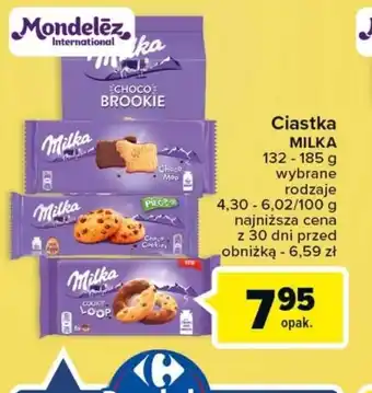 Carrefour Ciastka MILKA132-185g oferta