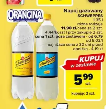 Carrefour Napój gazowany SCHWEPPES 1,35l oferta