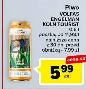Carrefour Piwo VOLFAS ENGELMAN KOLN TOURIST 0,5l oferta