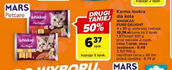 Carrefour Karma mokra dla kota WHISKAS PURE DELIGHT 4 x 85g oferta