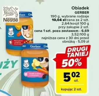 Carrefour Obiadek GERBER oferta