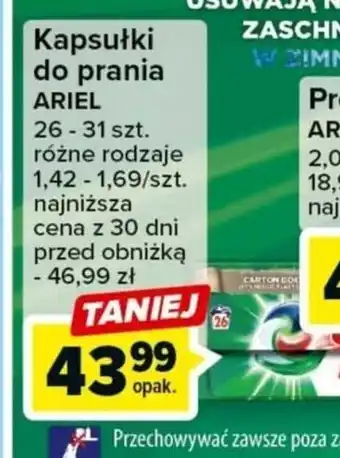 Carrefour Kapsułki do prania ARIEL oferta