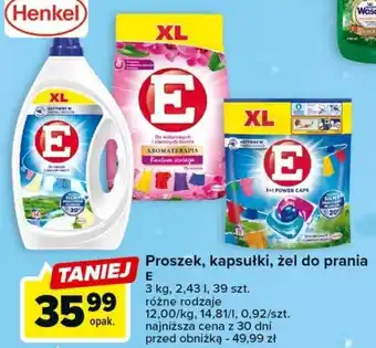 Carrefour Proszek, kapsułki, żel do prania E oferta