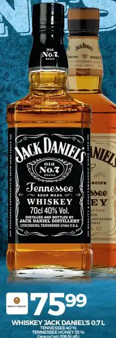 Topaz Whiskey Jack Daniel's 40% 0,7l oferta