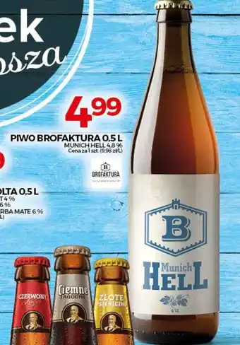 Topaz Piwo Brofaktura Munich Hell 4,8% 0,5l oferta