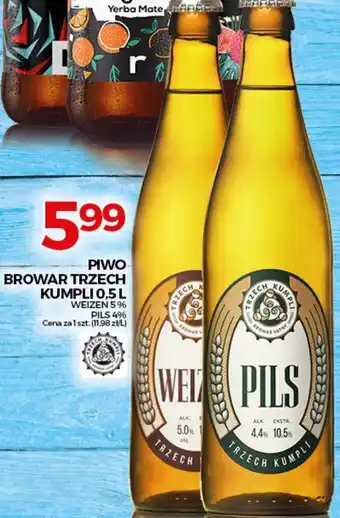 Topaz Piwo Browar Trzech Kumpli 4,4-5% 0,5l oferta