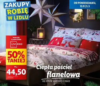 Lidl POŚCIEL FLANELOWA oferta