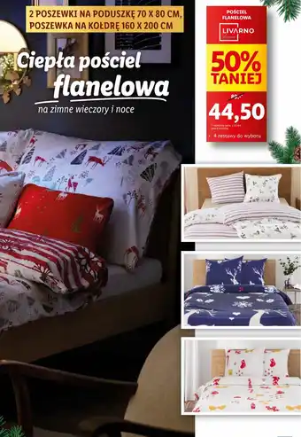 Lidl LIVARNO home POŚCIEL FLANELOWA oferta