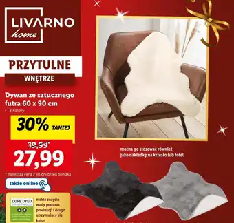 Lidl Dywan ze sztucznego futra 60 x 90 cm oferta