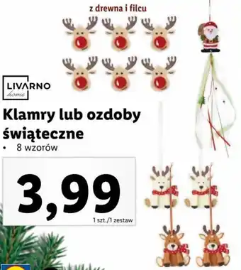 Lidl LIVARNO home Klamry lub ozdoby świąteczne oferta