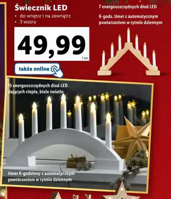 Lidl Świecznik LED oferta