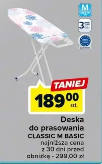 Carrefour Deska do prasowania CLASSIC M BASIC oferta