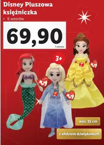 Lidl Disney Pluszowa księżniczka oferta