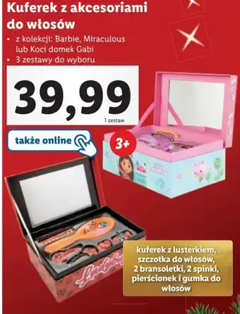 Lidl Kuferek z akcesoriami do włosów oferta