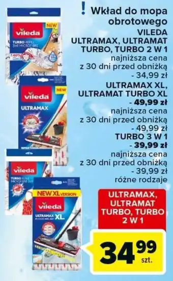 Carrefour Wkład do mopa obrotowego VILEDA oferta