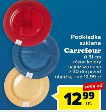 Carrefour Podkładka szklana Carrefour oferta